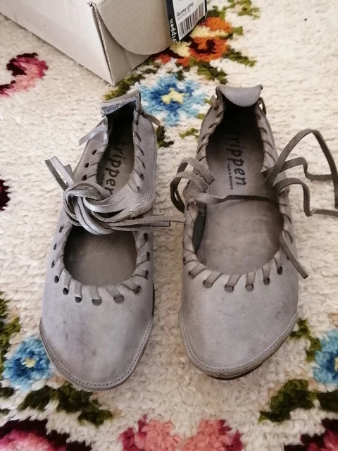 Bottes à Talons Caroll En Cuir Gris - Taille 38 - Doublure Cuir - Occasion