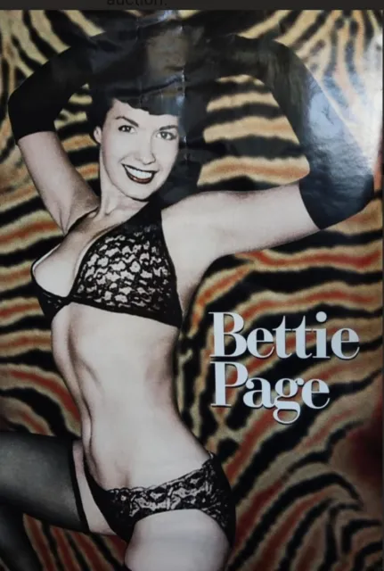 Vintage Bettie Page Poster 24in X 36in