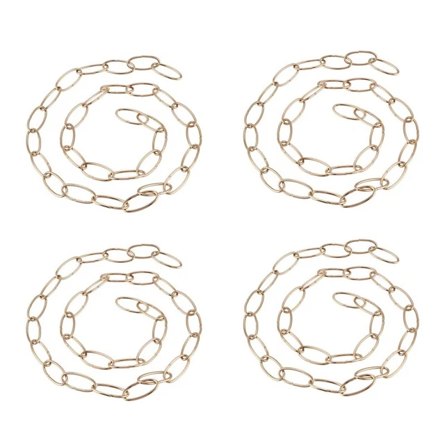 4X 1M Catena Resistente per Lampada A Sospensione Vintage Lampadario, Oro F7554