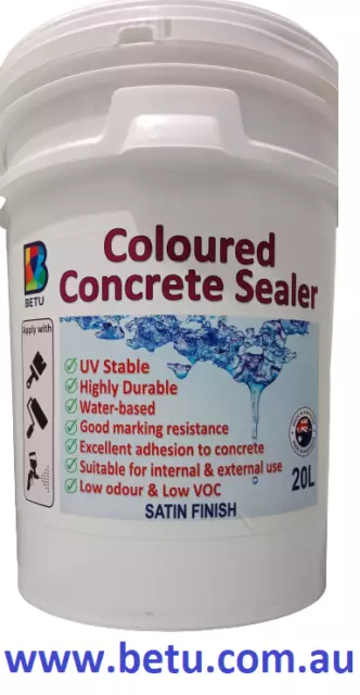 WATER BASED COLOURED CONCRETE SEALER  COLORBOND EVENING HAZE  COLOUR - 20 Litres