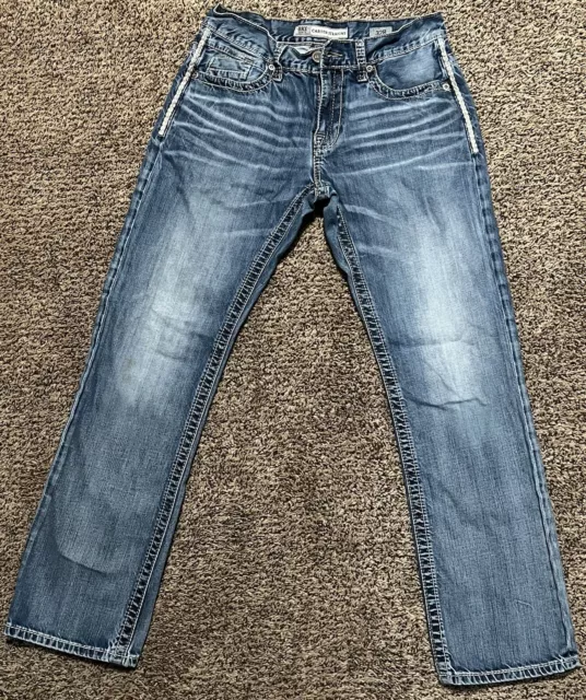 BKE Jeans 32 x32 Mens Carter Straight Leg Blue Denim