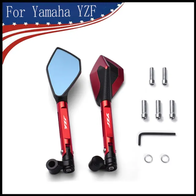 aluminum alloy rearview mirror is suitable for YAMAHAYZF R6 R1 R3 R15 R125 R1M