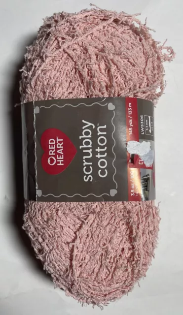 RED HEART - SCRUBBY COTTON. 1 Pk. PEACHY. I Combine shipping, see details.