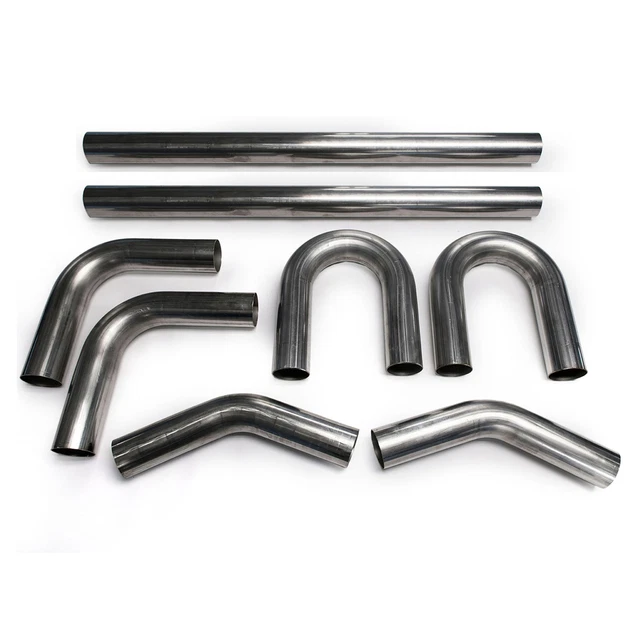 2" 304 Stainless Mandrel Bend Builder Kit 45 180 90 Degree Piping Exhaust