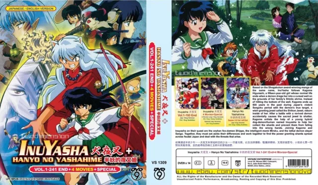 ANIME DVD~ENGLISH DUBBED~Inuyasha+Final+Hanyou No Yashahime(1-241End+4 Movie+SP)