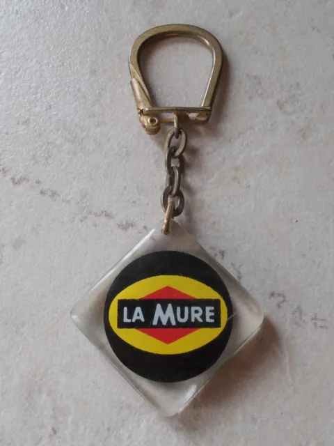 Ancien porte clefs clés vintage huile LA MURE Garage Petroliana 1960s vtg