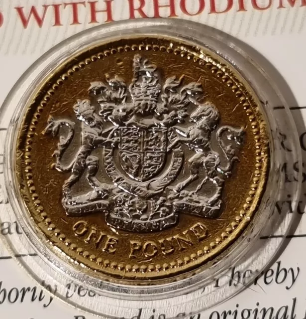 Changing Face Of Britain’s Coinage Golden Edition 2003 One Pound Gold Plated COA