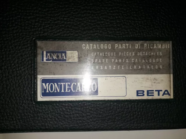 Catalogo Parti di Ricambio Lancia Beta Montecarlo Scorpion - PDF