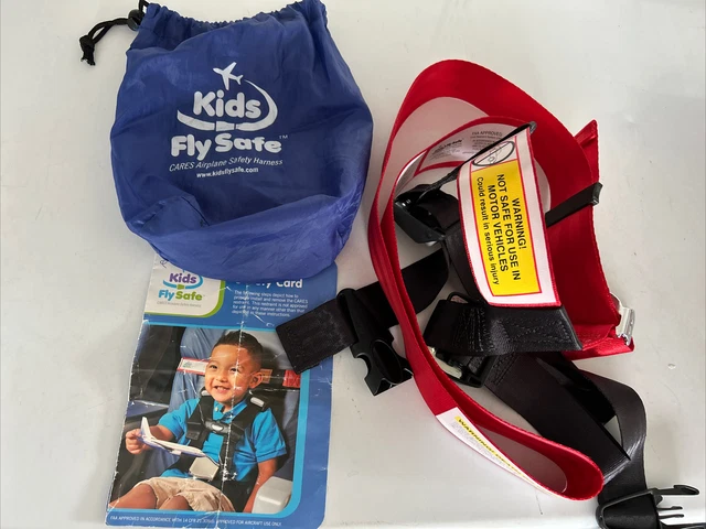 Kids Fly Safe CARES Airplane Safety Harness FAA Approved from 22 to 44 lbs EUC