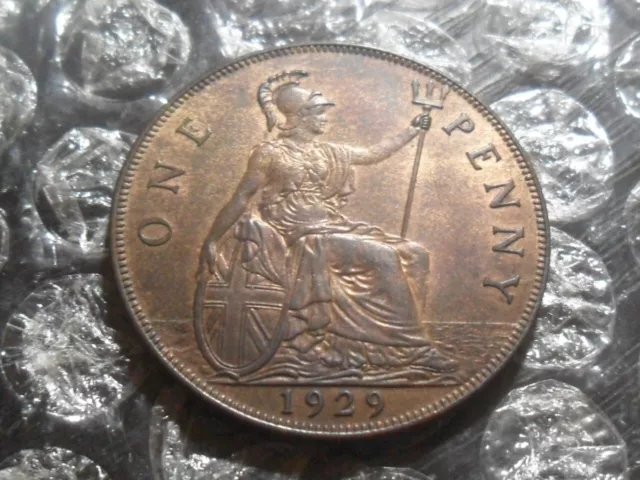 1929 George V penny.