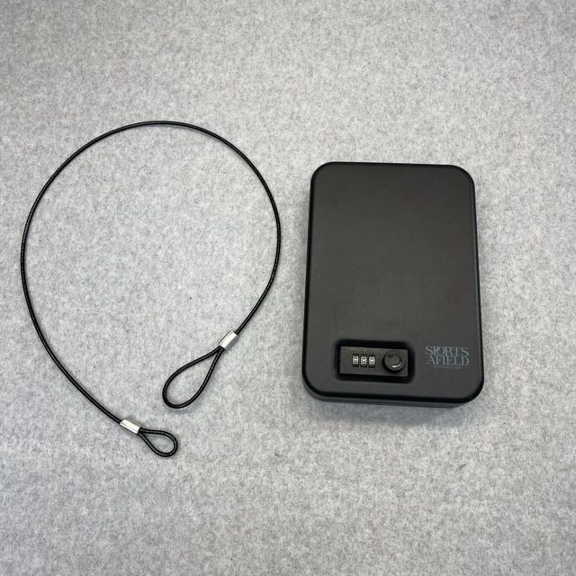 PISTOL SAFE PORTABLE Travel Gun Safe Handgun Lock Box Gun Safes Cars