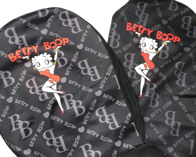Betty Boop Highback Black  Front Bucket Seat Cover Set  for Car King Features