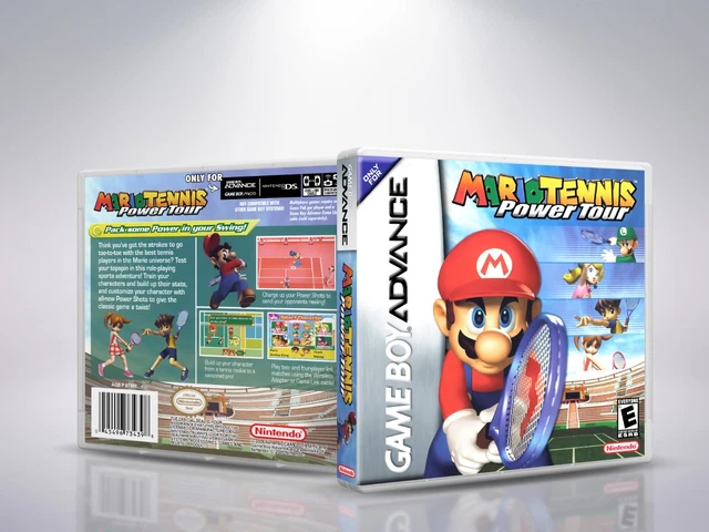 Mario Tennis Power Tour - Replacement Game Boy Advance GBA Cover and Case NOGAME