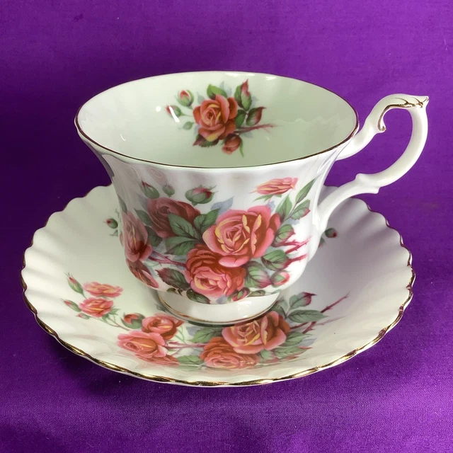 Cup Saucer Royal Albert Centennial Rose Royal Albert Centennial