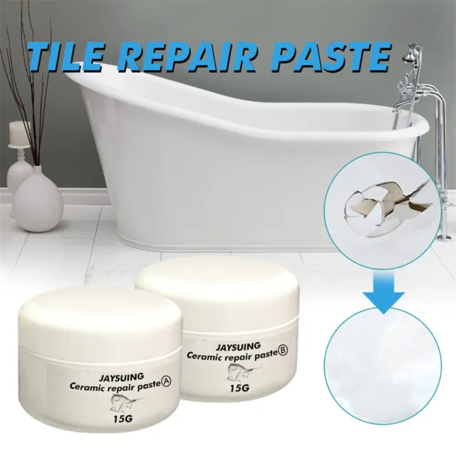 Tub Tile Shower Repair Kit Porcelain Repair Kit for Crack Chip Ceramic Floor