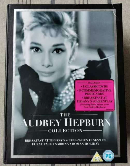 the audrey hepburn collection (DVD, 2006) with postcards