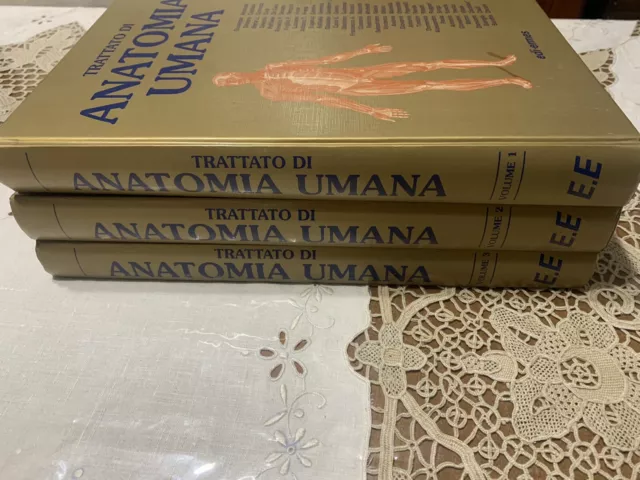 Trattato di Anatomia Umana Quarta Edizione Vol. 1-2-3 2