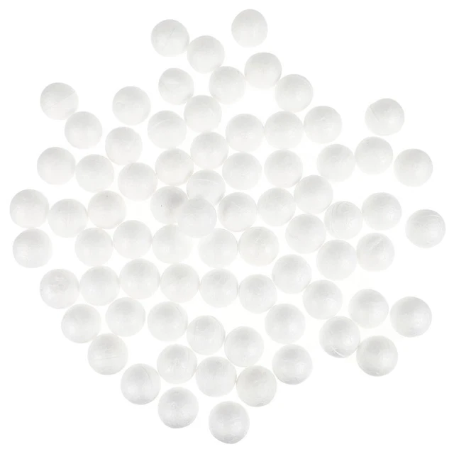 500 piezas Formas Cuentas de Espuma de Poliestireno Bola de Espuma Natividad Artesanías Redondas