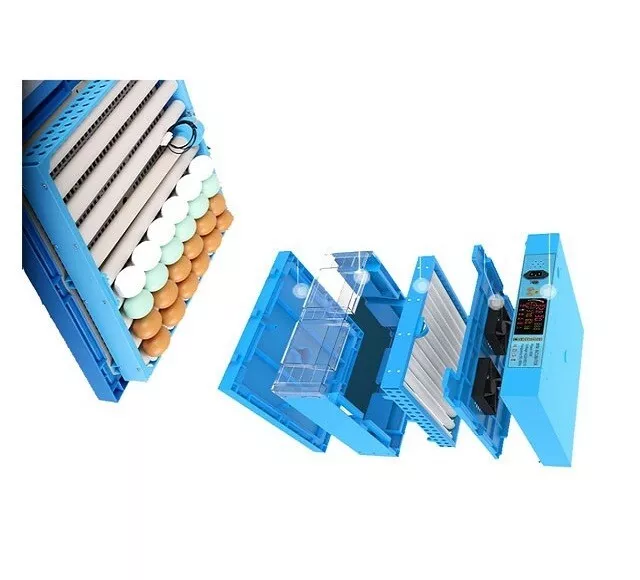 3 Layers 192 Automatic commercial egg incubator with rolling trays 220+12V EU P