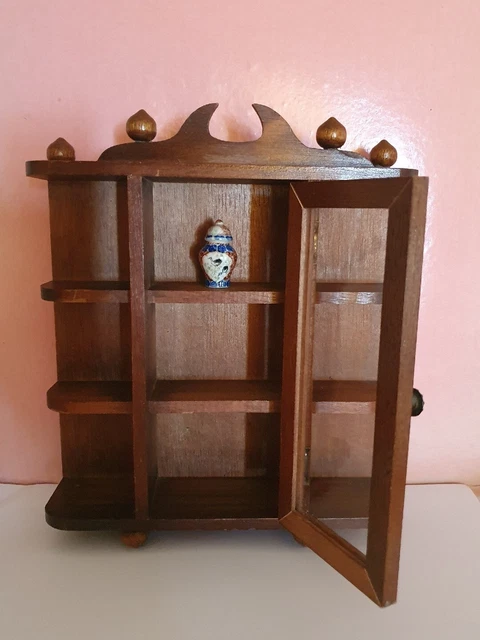 Buffet De Poupée Miniature En Bois Peint - Années 1930/40 - Fabrication Française