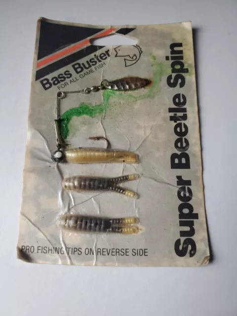 Vintage Bass Buster 1970's-80's Beetle Spin & Chumm'n Minnow