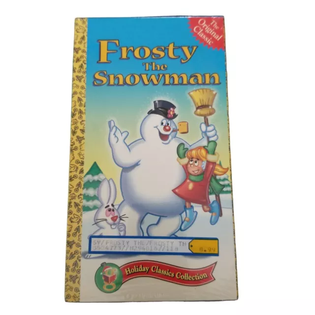 Frosty the Snowman VHS Video Tape Original Christmas Classics Rankin Golden Book