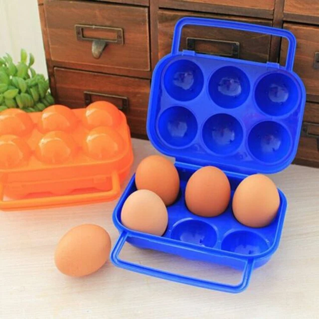 Oeuf Boîte de Rangement Plastique ABS About 70g Bleu/Orange/Vert Camping Sac
