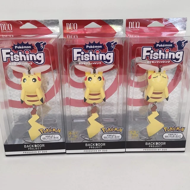 DUO Pokemon Fishing Lure Set – Pikachu, Kyogre & Psyduck, 3 Sizes
