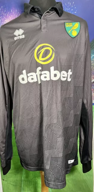 Norwich City Errea 3. Shirt 2019-20 Langarm Brandneu mit Etikett 4xl