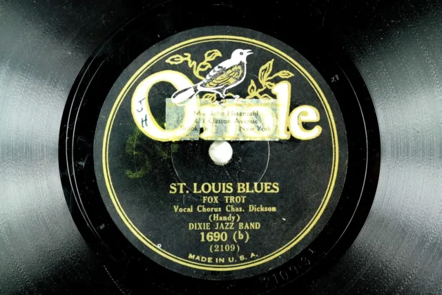 Dixie Jazz Band - Hot Jazz 78 RPM Oriole - St. Louis Blues / Piccolo Pete A14