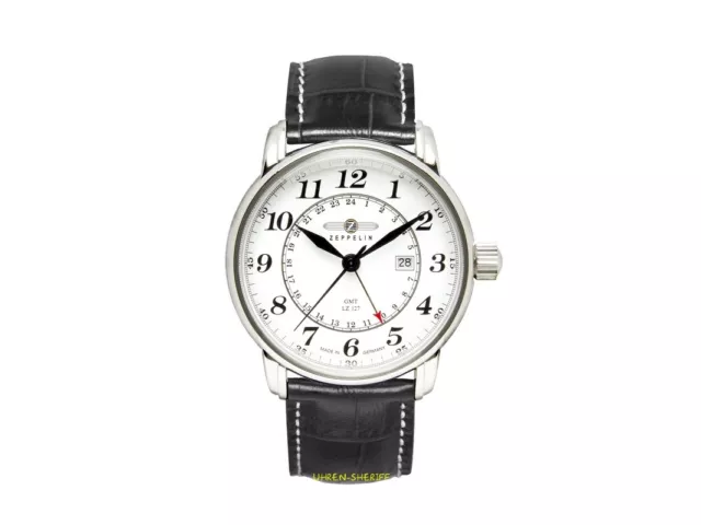 Zeppelin Orologio da Pilota 7642-1 Lz 127 Al Quarzo secondo Fuso Orario Gmt