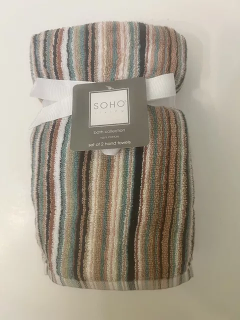 https://www.picclickimg.com/l9MAAOSwDLRjcbAo/Soho-Living-2-Hand-Towel-Set-Multicolored-Stripes.webp