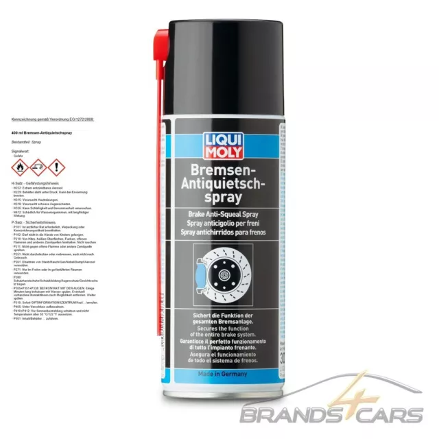 400 ml LIQUI MOLY BREMSEN-ANTIQUIETSCHSPRAY DOSE AEROSOL SPRAY SPRÜHDOSE