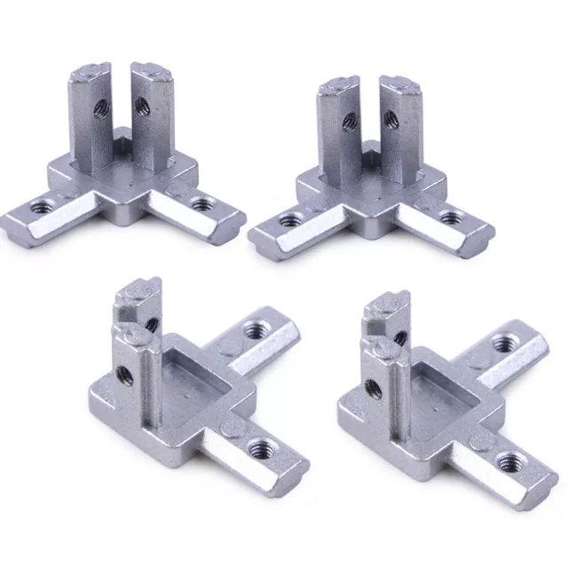 4Pcs 3-Way Corner Bracket Connector T Slot Extrusion Profile 2020 For 3D Printer