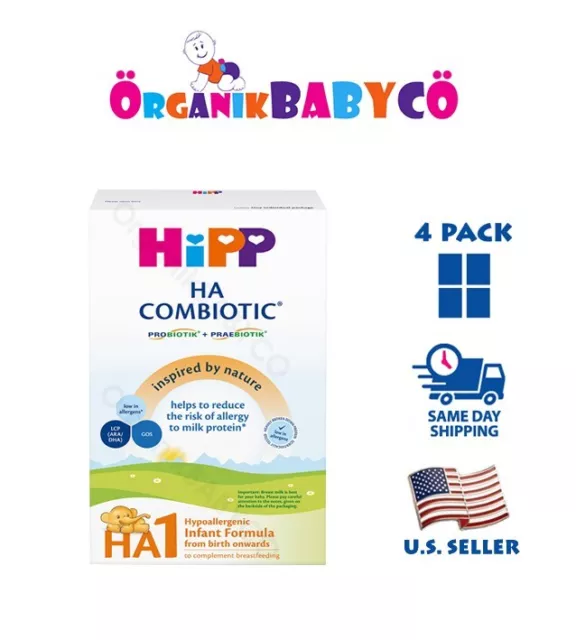HiPP HA1 HYPOALLERGENIC Infant Formula FROM DAY 1 600g FREE Shipping! 4PACK