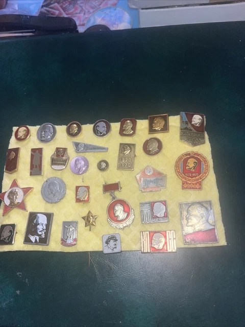 COMMUNIST Leader VLADIMIR LENIN Head BADGE COLLECTION
