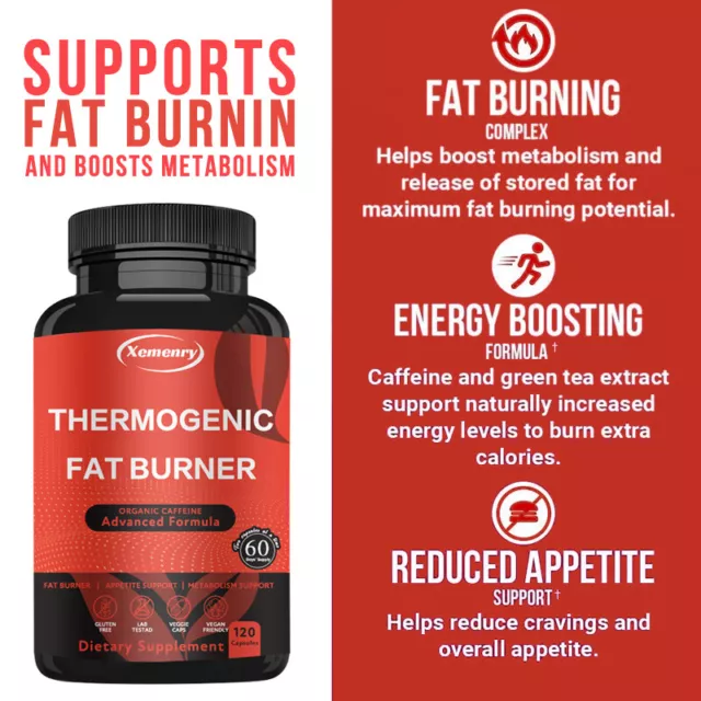 Thermogenic Fat Burner - with L-Carnitine -  Weight Loss, Weight Management