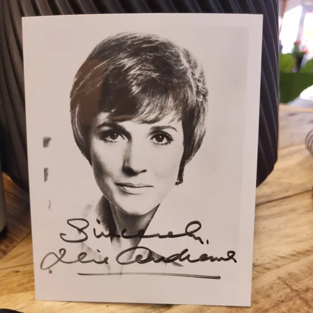 JULIE ANDREWS PRE-PRINTED AUTOGRAPHED 4x5 PHOTO         MARY POPPINS ACTRESS