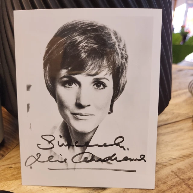 JULIE ANDREWS PRE-PRINTED AUTOGRAPHED 4x5 PHOTO         MARY POPPINS ACTRESS