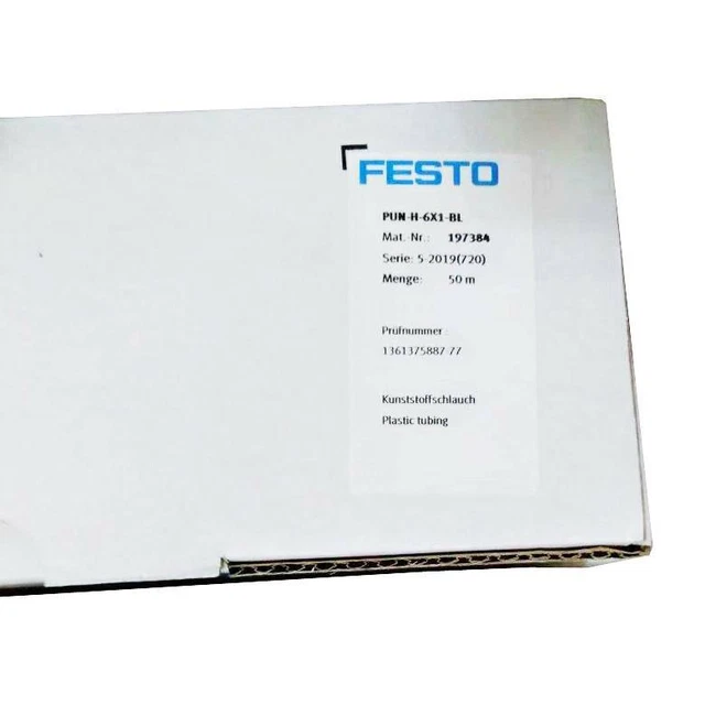 50 Metri FESTO 197384 PUN-H-6X1-BL Tubo di plastica blu NUOVO