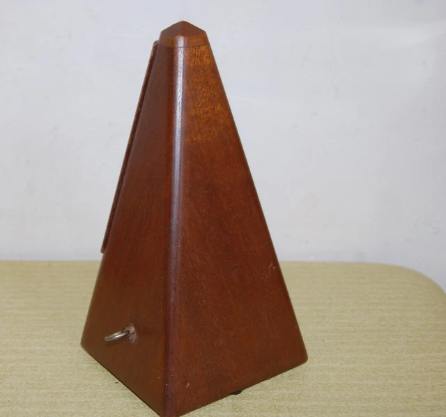 Excellent État.ancien Métronome En Bois . Maelzel .Paquet .Mecanique.fonctionne 6