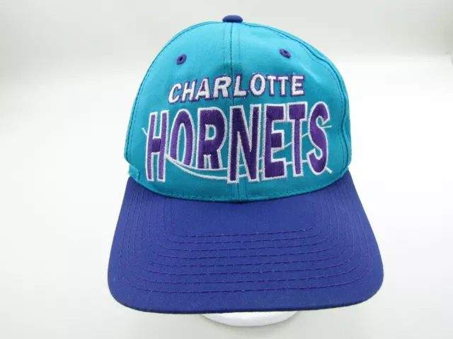 Vintage G Cap Wave Charlotte Hornets Snapback Hat NBA – Team Sold