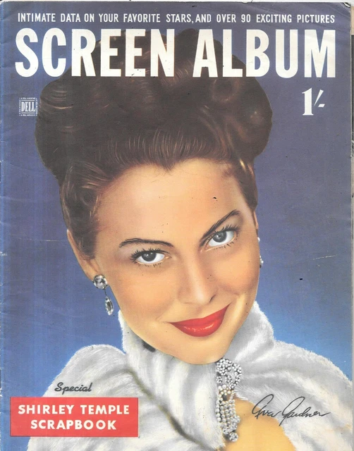VINTAGE SCREEN ALBUM film magazine oct 1948 Shirley Temple Judy garland