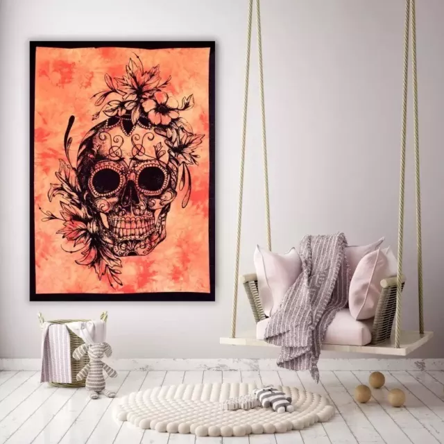 Skull Poster Tapestry  Wall Hanging Home Decor Wall Art Tapestries Stylish Print