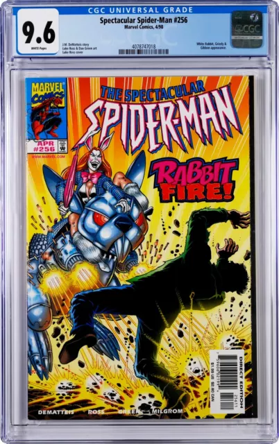 Spectacular Spider-Man #256 CGC 9.6 (Apr 1998, Marvel) Gibbon, White Rabbit app.