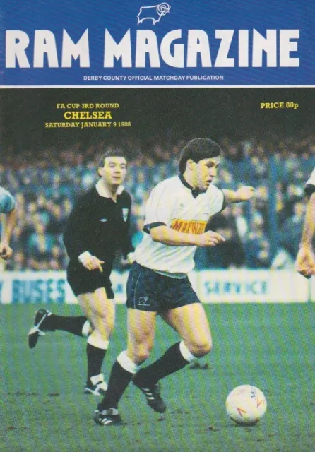 DERBY v CHELSEA 1987/88 FA CUP PROGRAMME