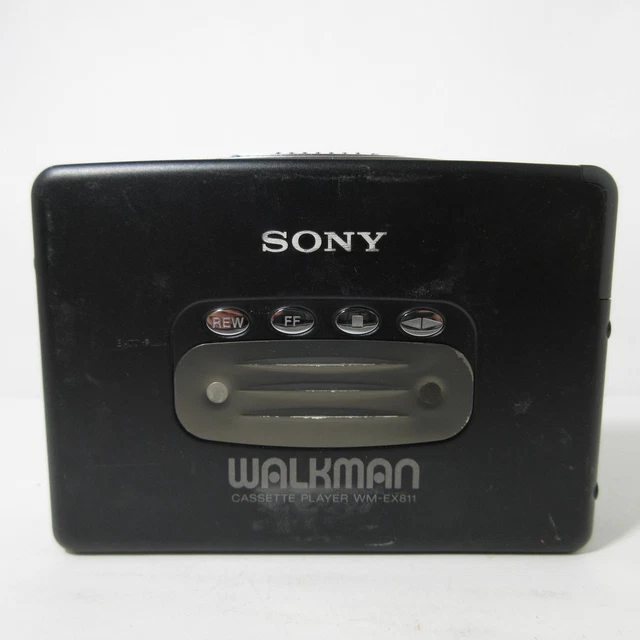 SONY WALKMAN CASSETTE Player Wm-Ex811 Black Vintage Rare Not Working ...