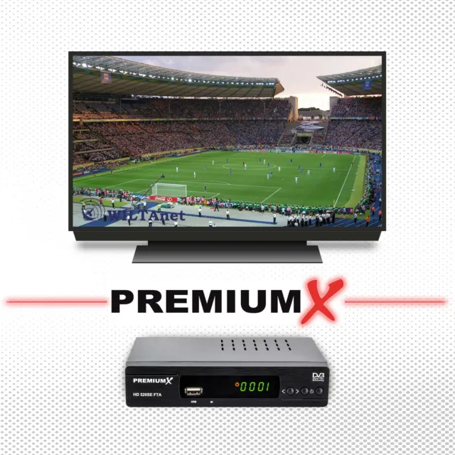 FullHD Digitaler TV SAT Receiver HDMI SCART USB HDTV DVB-S2 Satelliten Empfänger 2