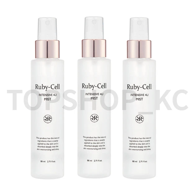 RUBY-CELL INTENSIVE 4U Mist 80ml × 3 Set | 2.71 fl oz | K-Beauty