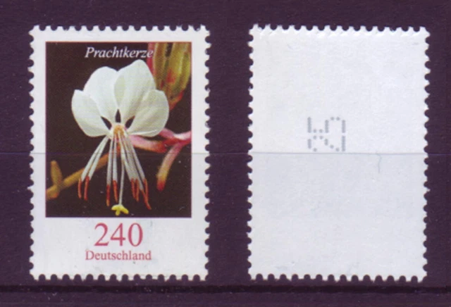 Bund 2969 RM mit ungerade Nummer Blumen Prachtkerze 240 Cent postfrisch